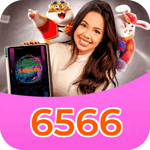 Interface do aplicativo 6566 mostrando jogos disponíveis no iOS e Android